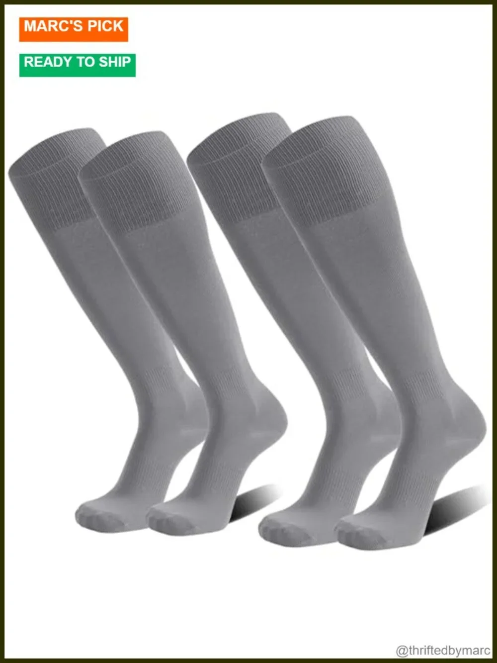 Cushioned Knee High Soccer Softball Socks 2 Pairs Youth Adult